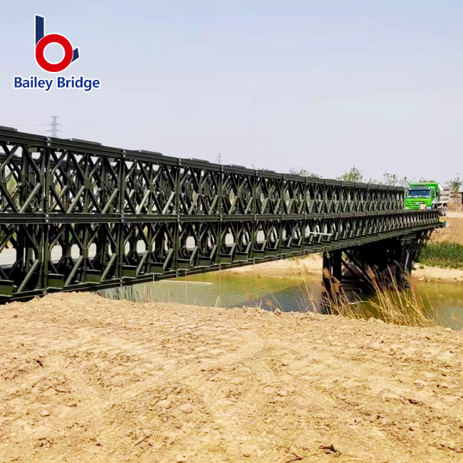 Steel bailey bridge for emergency